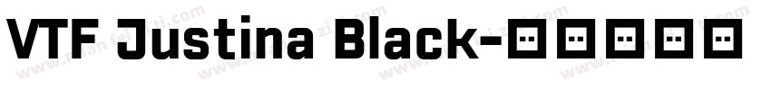 VTF Justina Black字体转换
